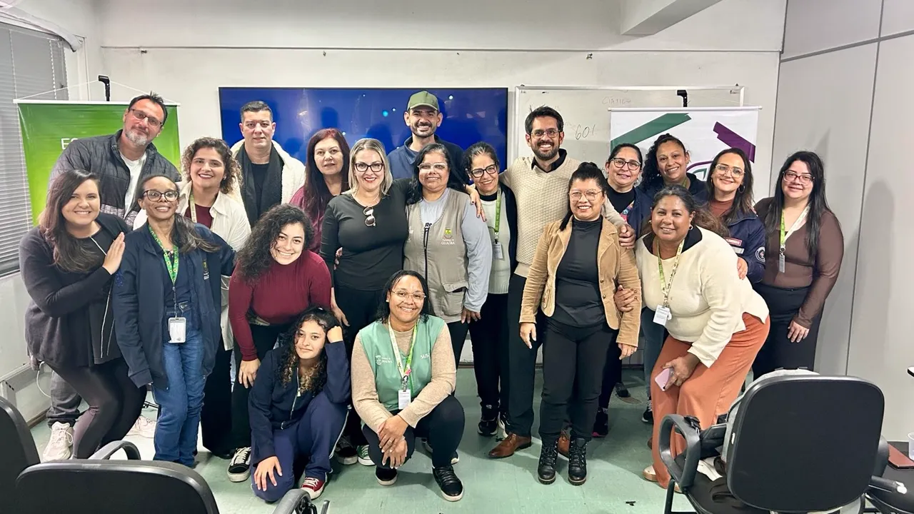 Turma de auriculoterapia reunida